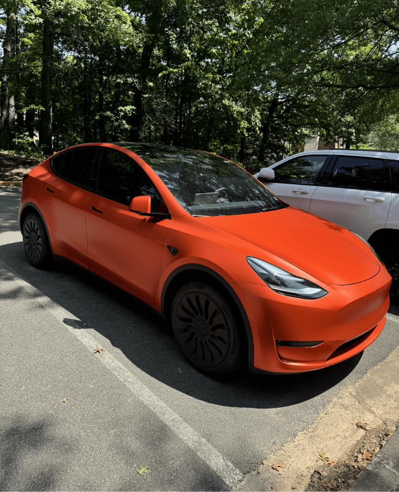 Tesla vinyl color wrap