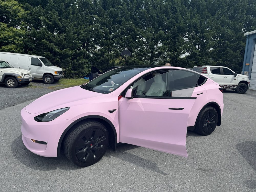 Tesla vinyl color wrap